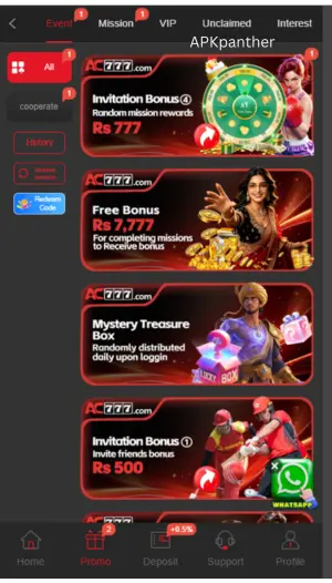 AC777 Bonuses